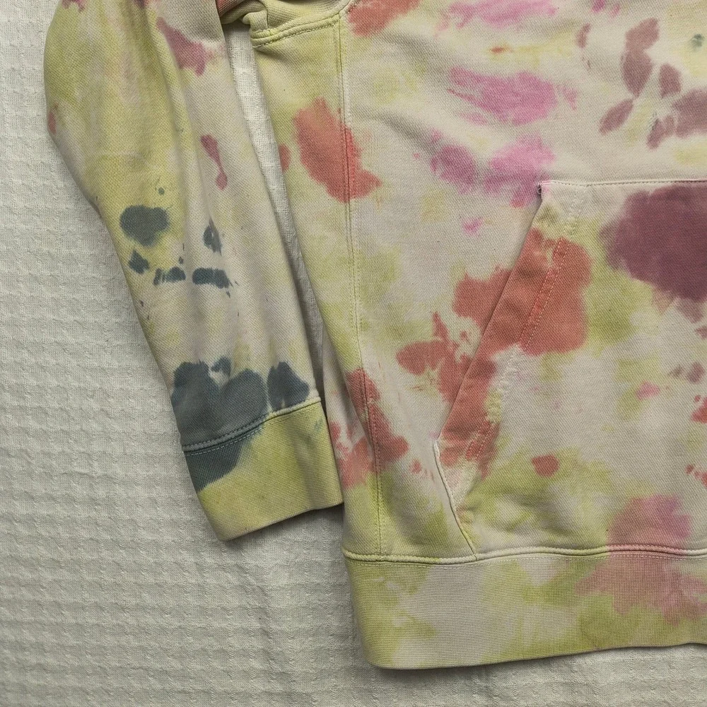 Nike Men Tie Dye Hoodie Multi Color Pastel Pullover Sweatshirt CU4345-638 Size M - Picture 4 of 10